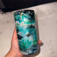 Sirens Treasure - glow in the dark. 12oz Slim Douzie- tumbler and can koozie