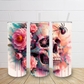 20oz Spider Floral Skull tumbler