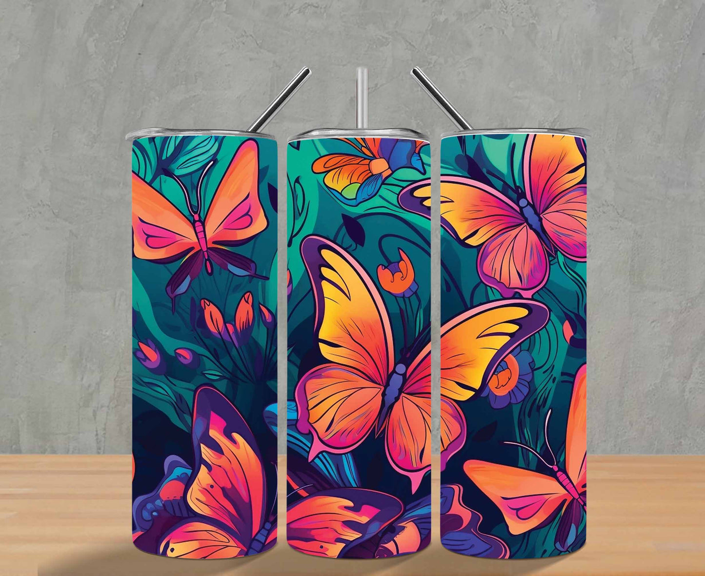 20oz Butterfly Tumbler