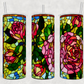 20oz Stained Glass Red & Pink Rose Tumbler