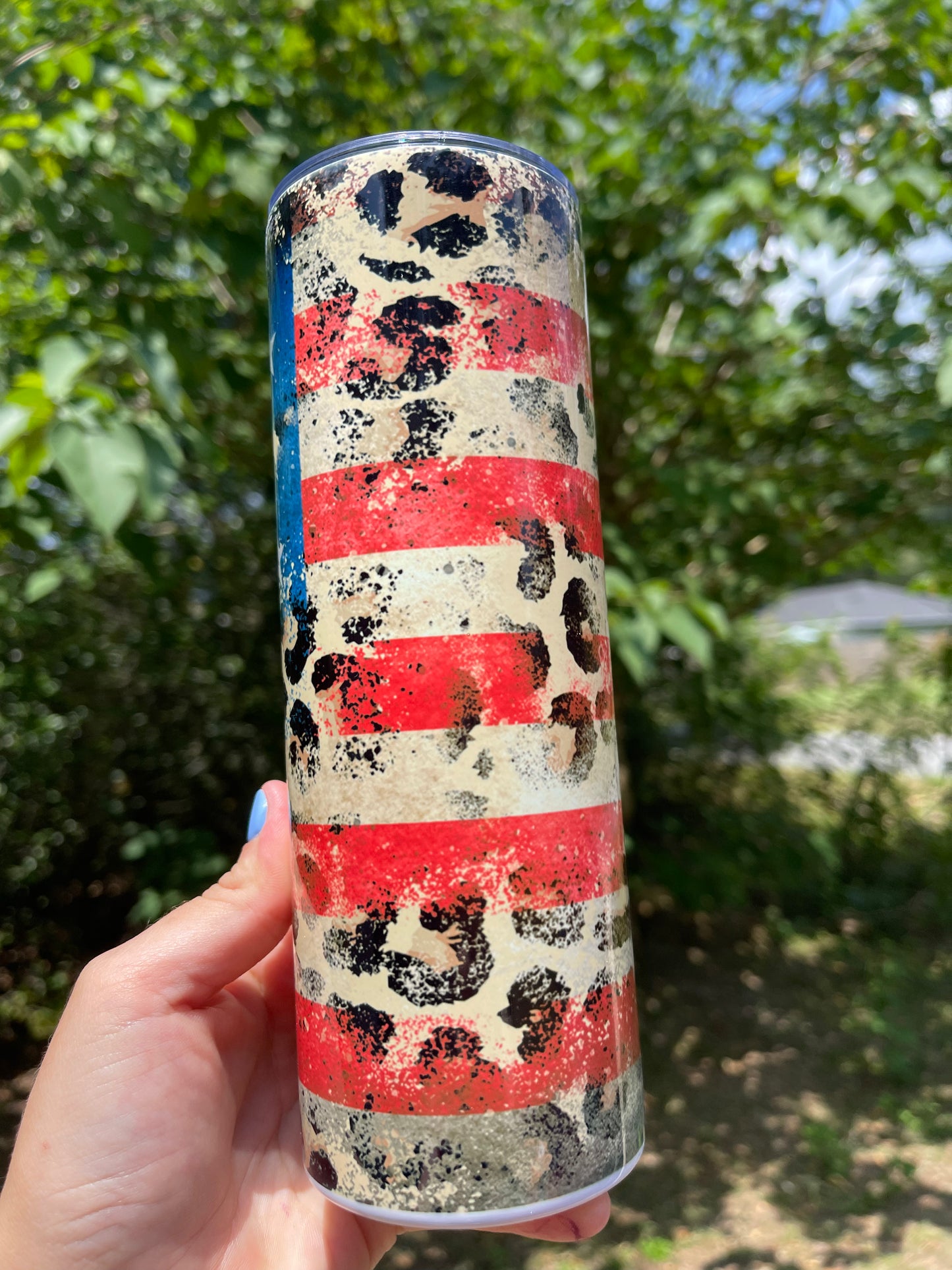 American Flag /Cheetah Print