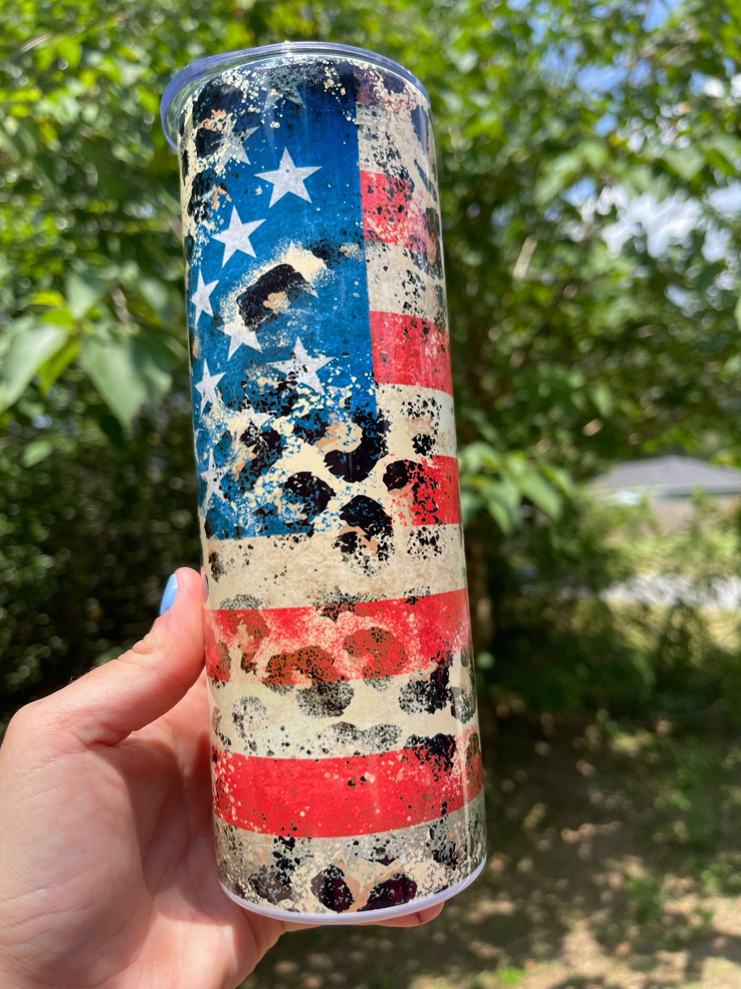 American Flag /Cheetah Print