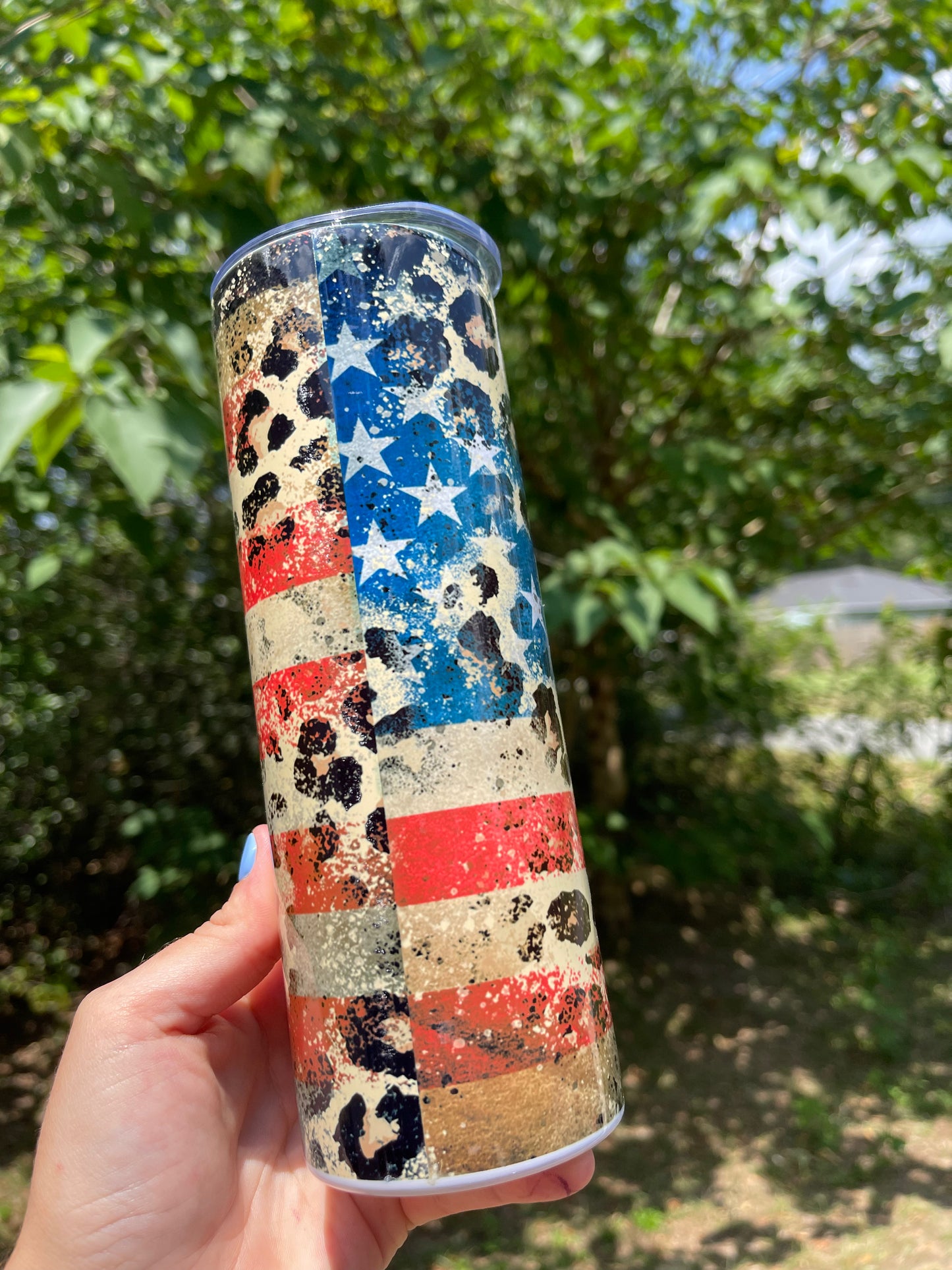 American Flag /Cheetah Print