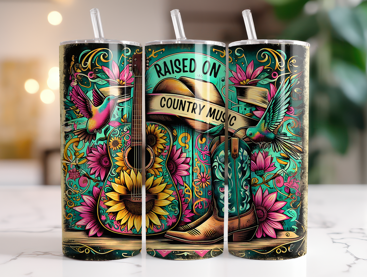 Raised On Country Music 20oz tumbler