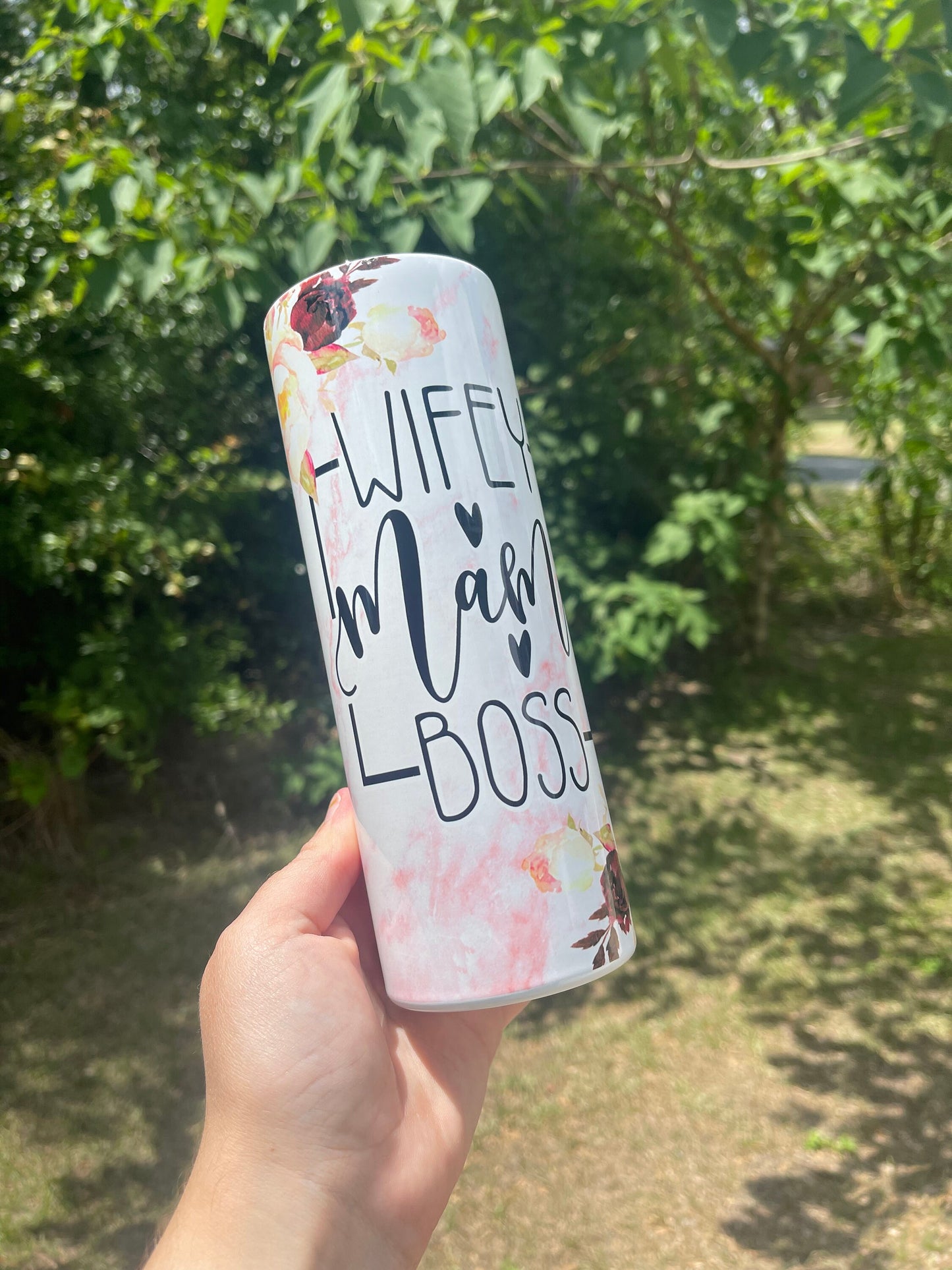 Wifey Mama boss 20 or 30oz  tumbler mom cup