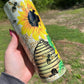 Cute gift, yellow sunflower, honey bee honey comb 20oz skinny tumbler