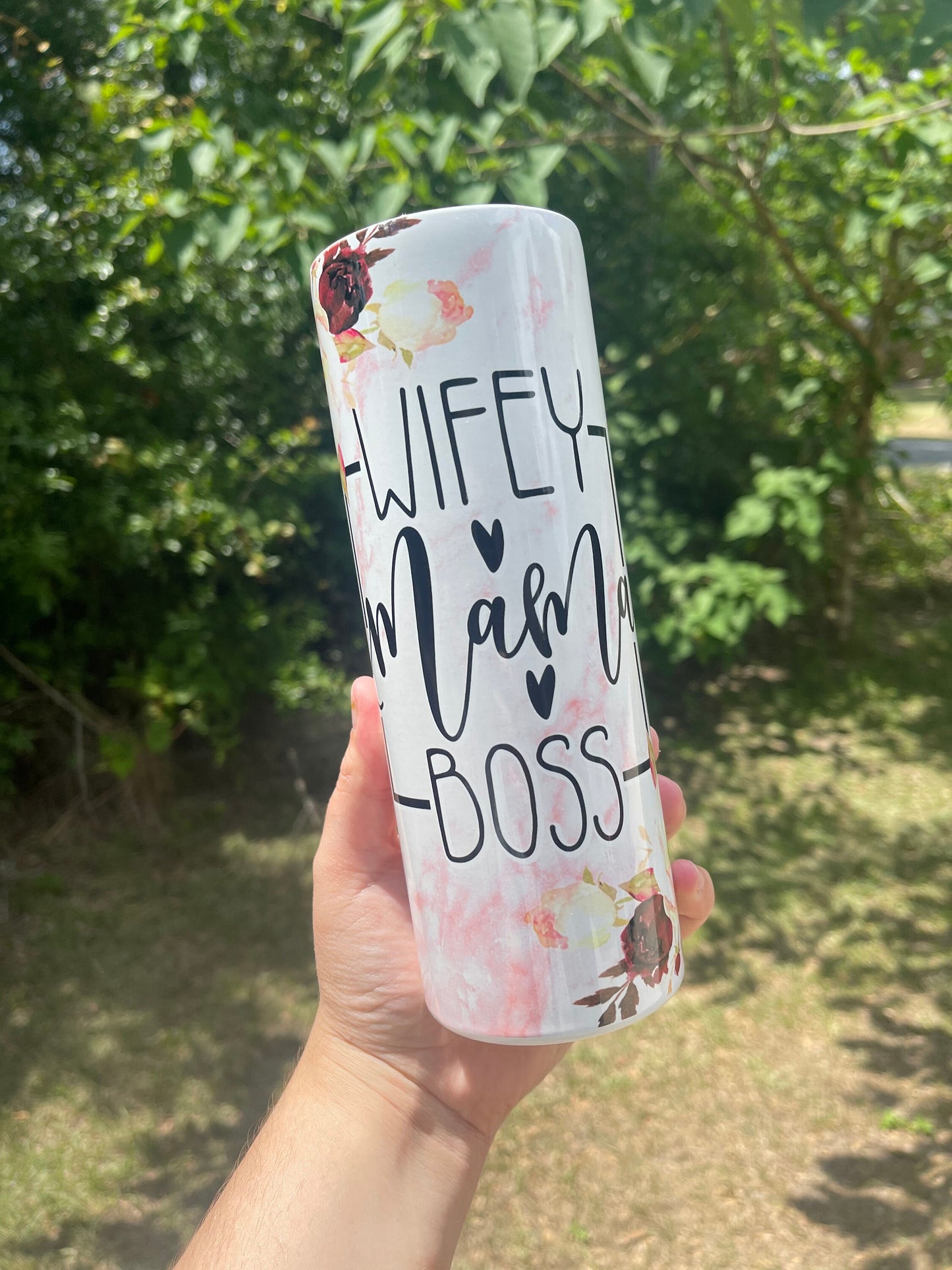 Wifey Mama boss 20 or 30oz  tumbler mom cup