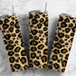 Classic brown cheetah print 20 zo skinny tumbler