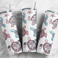 Pink blue purple sealife turtles starfish 20oz skinny tumbler OR 12oz Kids bottle