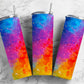 Watercolored rainbow pretty 20oz skinny tumbler