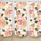 Christmas cute squirrels striped 20oz skinny tumbler personalizable