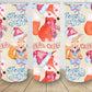 Merry Christmas with cute foxes 20oz skinny tumbler