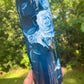 Blue roses and blue floral 20oz skinny tumbler or 12oz kids bottle with lid and straw