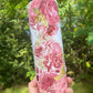 MAMA peony floral 20 or 30oz tumbler pink and gold flowers
