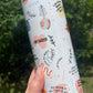 Daily Mom Affirmations 20oz skinny tumbler  available in black or white baby shower gift. Baby sprinkle gift