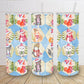 Cute Christmas animals 20oz skinny tumbler