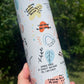 Daily Mom Affirmations 20oz skinny tumbler  available in black or white baby shower gift. Baby sprinkle gift