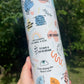 Daily Mom Affirmations 20oz skinny tumbler  available in black or white baby shower gift. Baby sprinkle gift