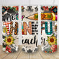 Thankful teacher gift tumbler 20oz skinny tumbler fall autumn back to school
