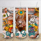 Tis the Season fall pumpkin spice, 20oz skinny tumbler with cute cow