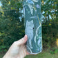 Black wolf, Raven, dream catcher, feathers Native American, gray 20oz tumbler skinny light grey, or 12oz kids bottle