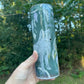 Black wolf, Raven, dream catcher, feathers Native American, gray 20oz tumbler skinny light grey, or 12oz kids bottle