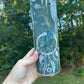 Black wolf, Raven, dream catcher, feathers Native American, gray 20oz tumbler skinny light grey, or 12oz kids bottle