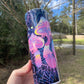 Purple and pink retro abstract mushroom 20oz skinny tumbler OR 12oz kids bottle