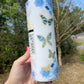 CNA Nurse health field tumbler 20oz skinny with lid and straw. Hot and cold bottle